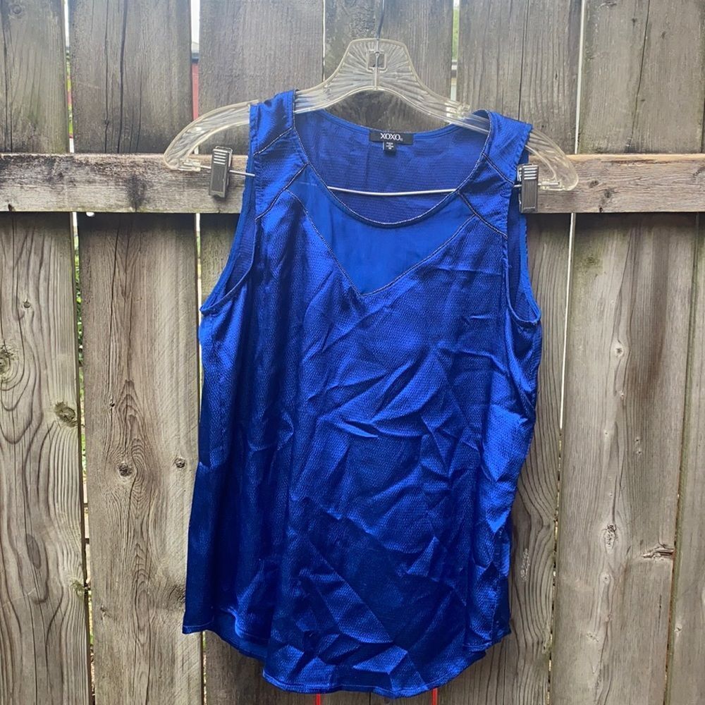 Xoxo blue tank top sz. M